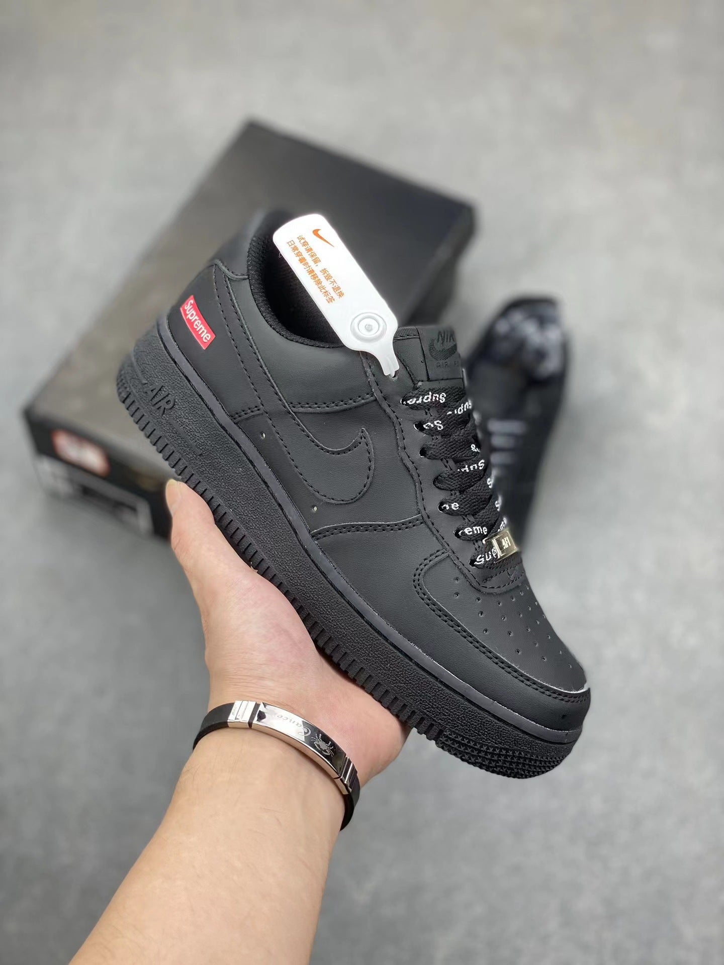 Nike Putian High Quality AF1 Air Force One Valentine's Day White Hook Male and Female Couple Campus Versatile Heightened Athletic Board Shoes