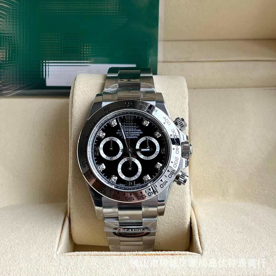 New caliber 4131 chronograph Cross-border 7750 Ice Landi 4131 Panda Di Yu Wenle Men's Mechanical Watch Bei Sister-in-law Watch AliExpress Foreign Trade