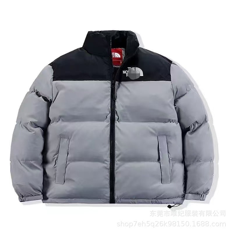 The NORTH FACE High quality North Face Beauty Edition 1996 Feather Cotton Jacket Winter Men's and Women's Stand Collar Thickened Windproof Bread Jacket Cotton Jacket