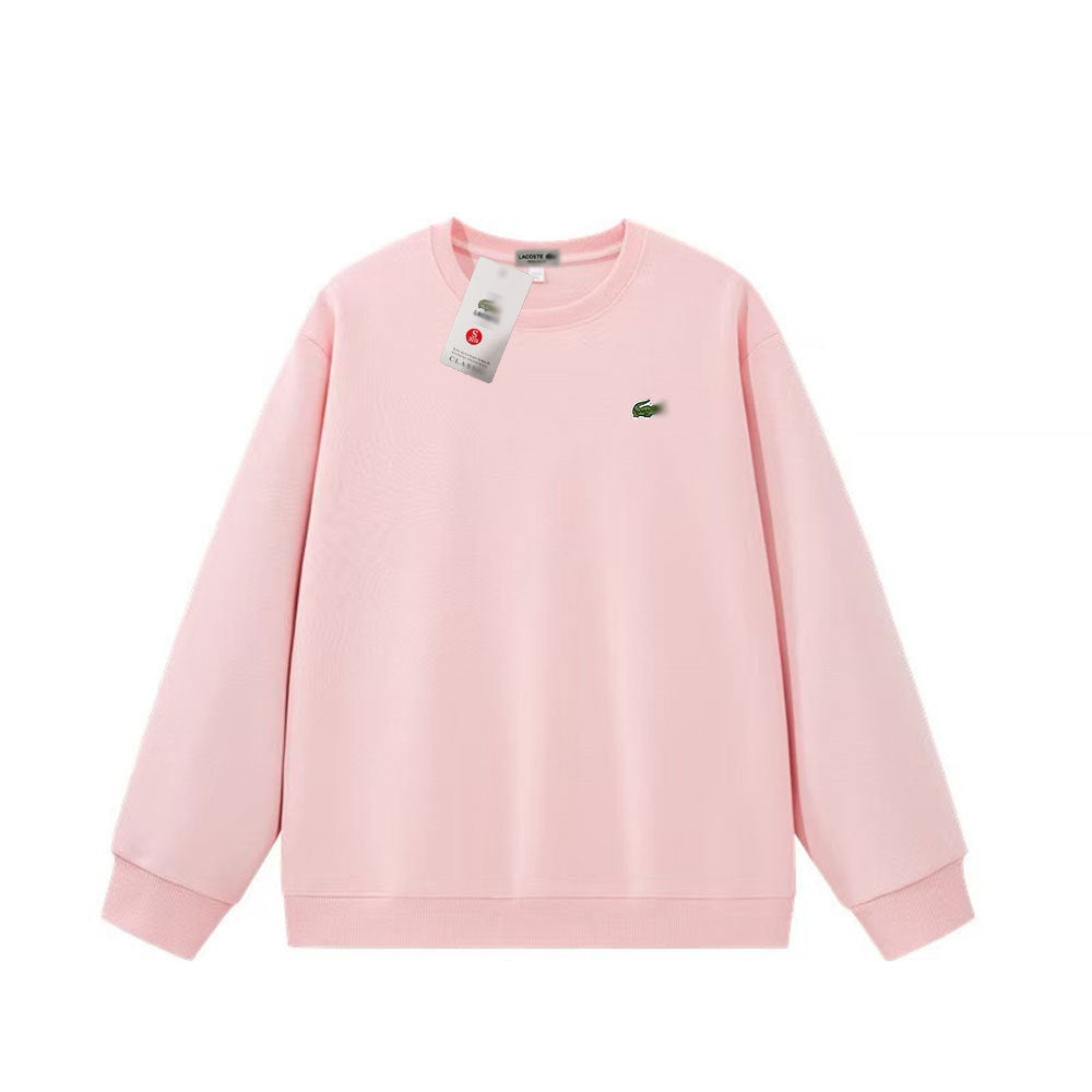 Lcosta Cross-border spring and autumn hot sales crew neck sweatshirt small fish embroidery crew neck pullover sweatshirt casual base shirt long sleeves
