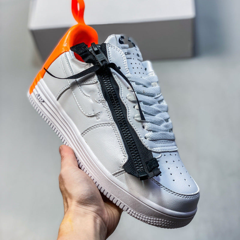 Explor Nike What The LA Collaboration Mandarin Duck Air Force One Versatile Casual Sportsboard Shoes for Men and Women AF1 Trendy Shoes