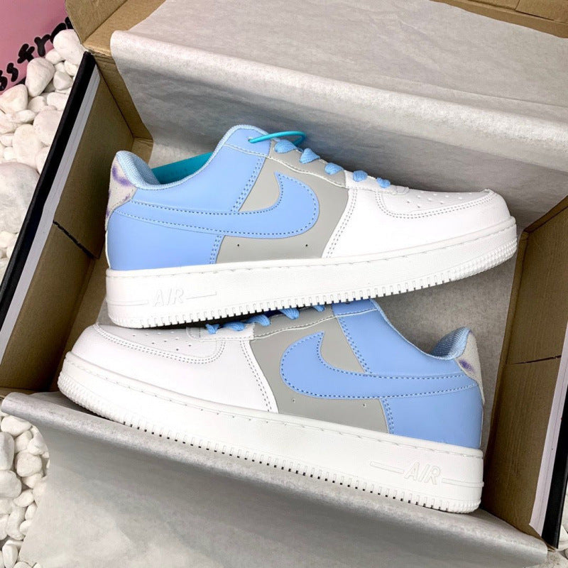 Nike shoes Explosive AF1 Silver Campus Cheap Casual Versatile Men and Women Ins Couple Trend Luck Adult Order Breathable