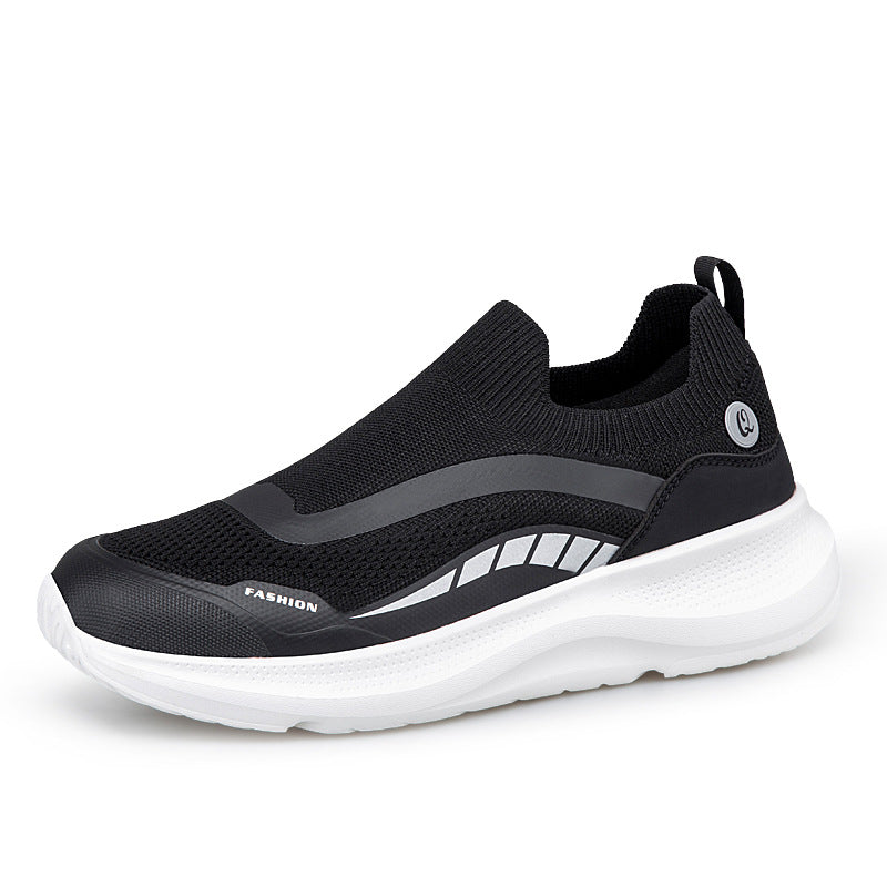 New breathable casual soft-soled sneakers men's foreign trade lightweight mesh shoes couple walking trendy shoes