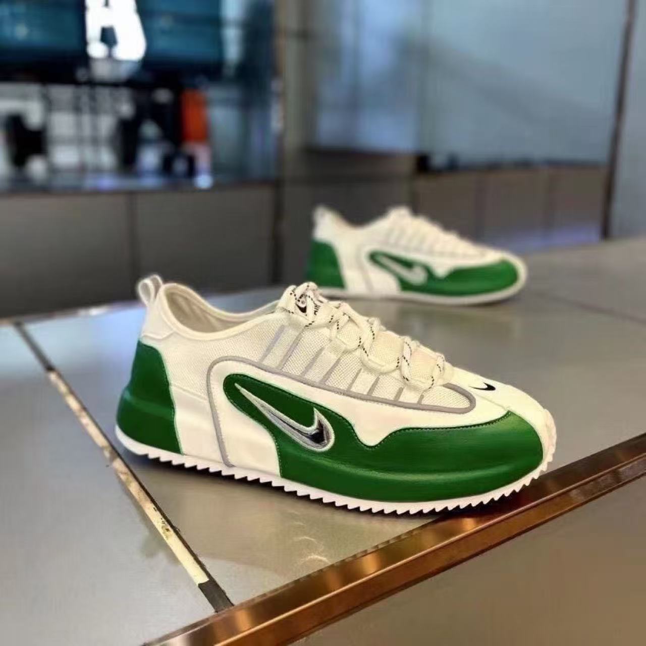 Cross-border extra large size 48 thick sole heightened fashion color-blocking 2025 autumn new breathable and versatile low-top casual men's shoes
