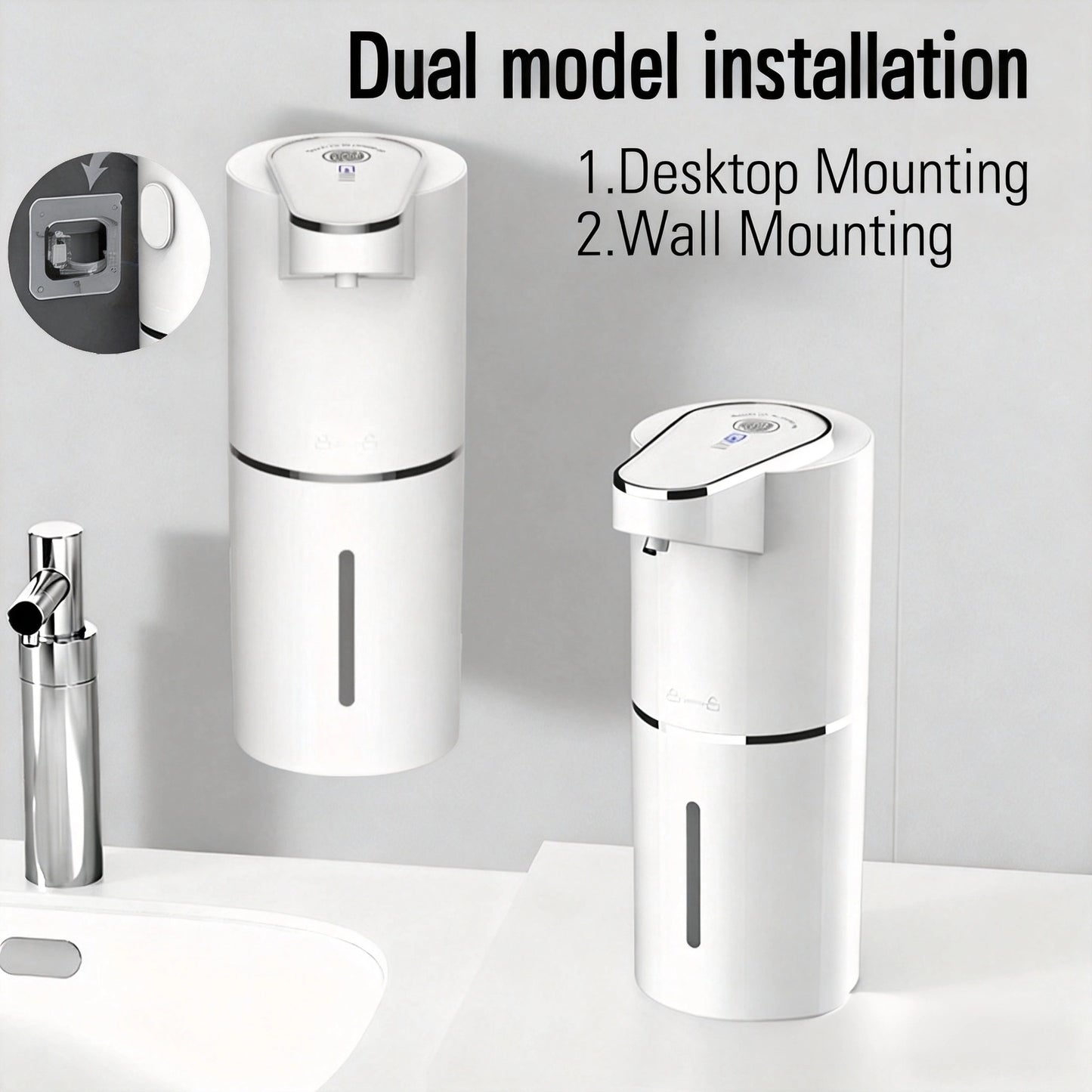 Cross-border new intelligent induction foam hand washer automatic soap dispenser electric hand sanitizer machine wall mounted aerator