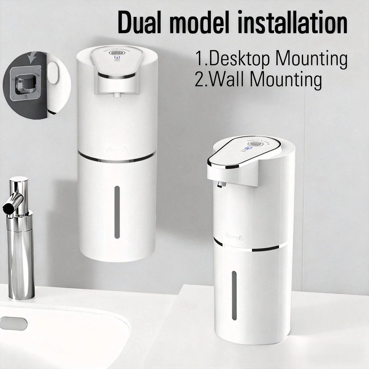 Cross-border new intelligent induction foam hand washer automatic soap dispenser electric hand sanitizer machine wall mounted aerator