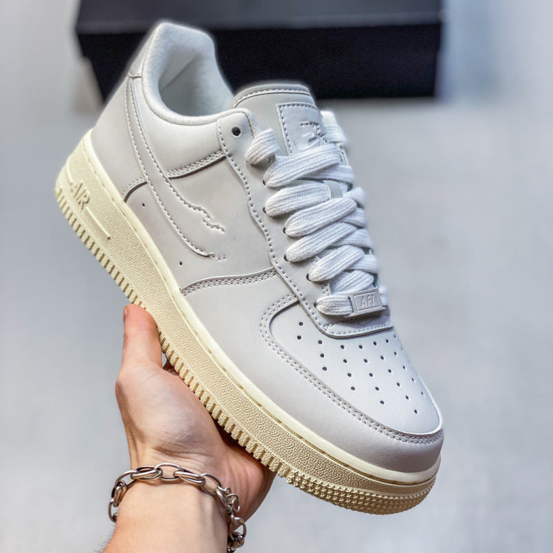 Explor Nike What The LA Collaboration Mandarin Duck Air Force One Versatile Casual Sportsboard Shoes for Men and Women AF1 Trendy Shoes