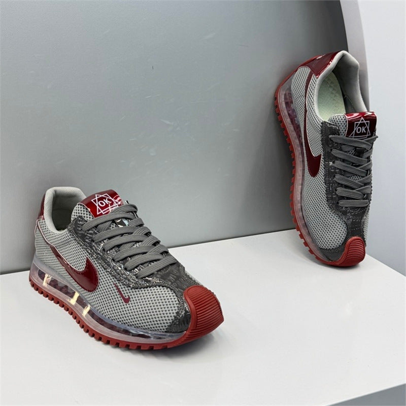 Nike 2026 Men's Shoes New Air Cushion Sole Breathable Mesh Forrest Gump Thick-soled Fashionable Versatile Casual Sports Shoes