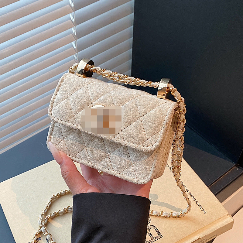 Chanel High-end lingtze small fragrance chain bag versatile small gold ball square fat bag mini bag high-value handbag