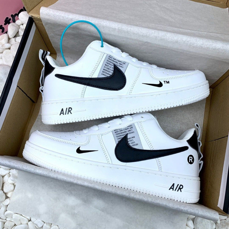 Nike shoes Explosive AF1 Silver Campus Cheap Casual Versatile Men and Women Ins Couple Trend Luck Adult Order Breathable