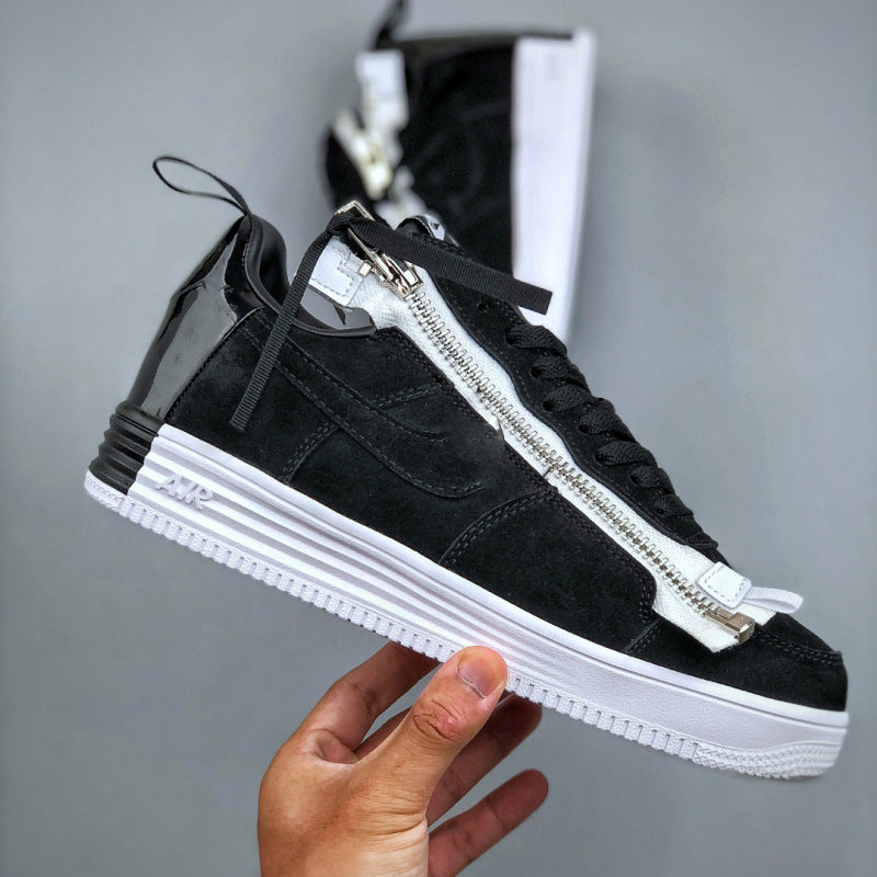 Explor Nike What The LA Collaboration Mandarin Duck Air Force One Versatile Casual Sportsboard Shoes for Men and Women AF1 Trendy Shoes