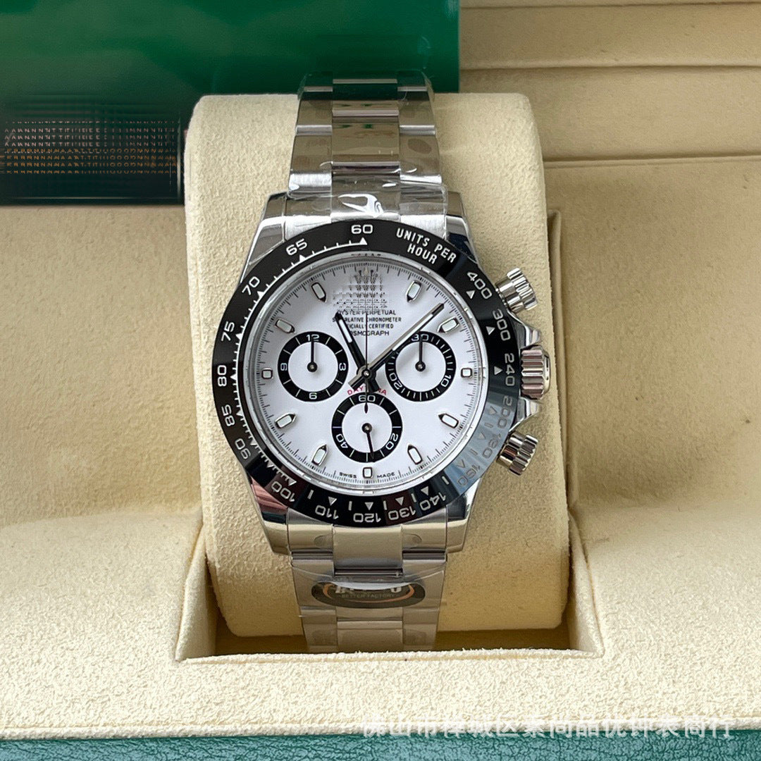 New caliber 4131 chronograph Cross-border 7750 Ice Landi 4131 Panda Di Yu Wenle Men's Mechanical Watch Bei Sister-in-law Watch AliExpress Foreign Trade