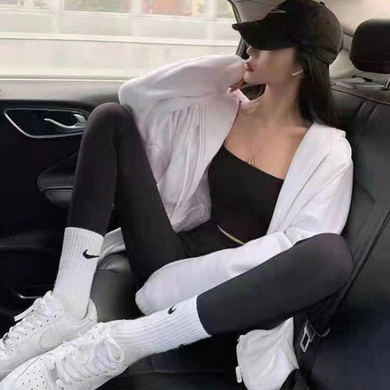 Free Nike Socks come with one shoes order Boxed socks men's and women's ins cotton anti-odor versatile medium socks autumn running sweat-absorbing sports socks student stockings