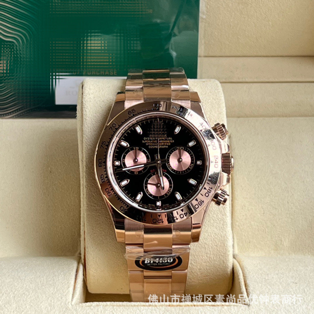 New caliber 4131 chronograph Cross-border 7750 Ice Landi 4131 Panda Di Yu Wenle Men's Mechanical Watch Bei Sister-in-law Watch AliExpress Foreign Trade