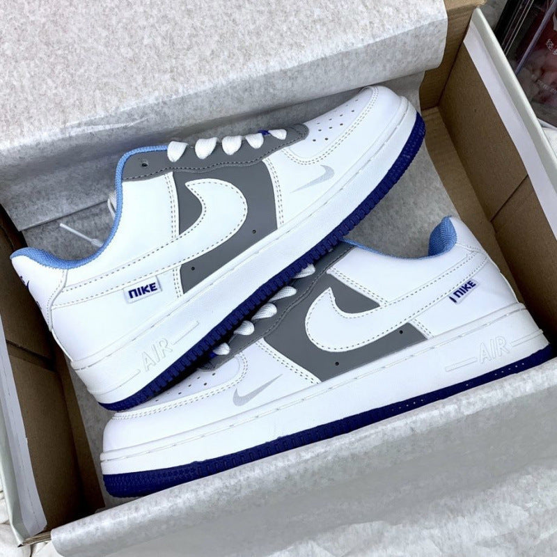 Nike shoes Explosive AF1 Silver Campus Cheap Casual Versatile Men and Women Ins Couple Trend Luck Adult Order Breathable