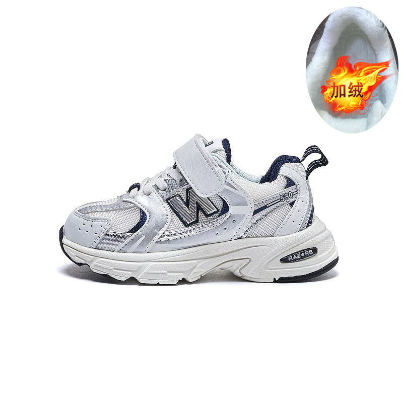 New balance Children's shoes wholesale 2025 spring and autumn new girls' parent-child sneakers four seasons boys' dad shoes children's casual shoes
