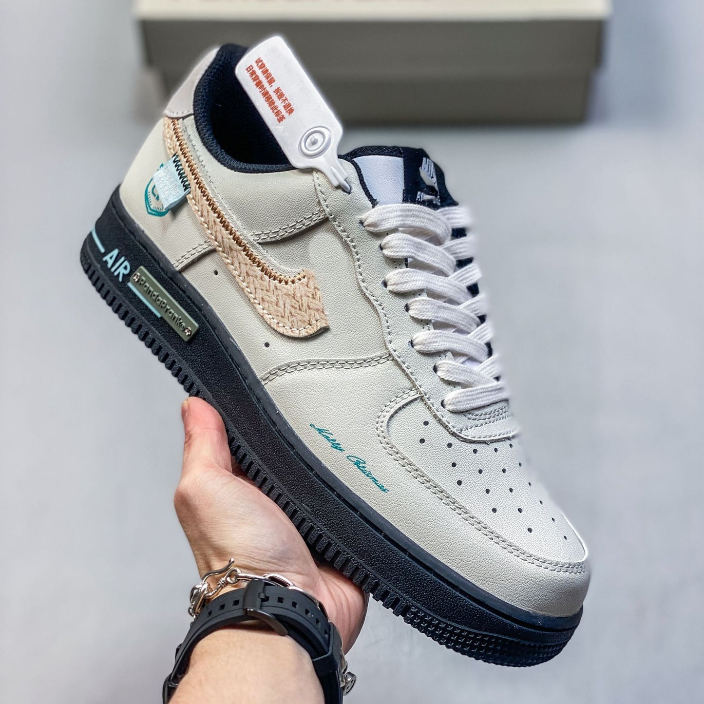 Nike shoes High Quality Force 1 Panda Prank Quan Zhilong Daisy Air Force No. 1 Board Shoes Men and Women Vintage Sneakers