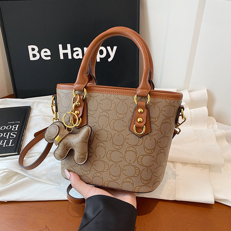 Gucci Bag Cross-border bag women's high-end bucket bag 2025 new temperament retro fashion versatile one-shoulder crossbody bag women's bag