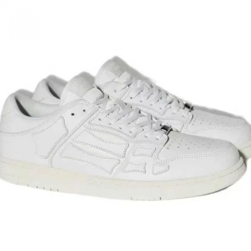Amiri New bone shoes, star models, high-value couples, trendy fashion, versatile white shoes, casual sports men's and women's board shoes