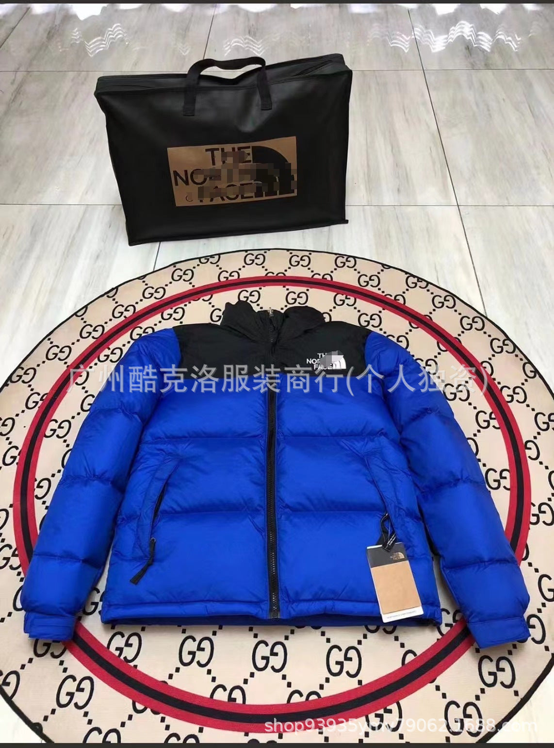 THE NORHT FACE American version embroidered 1996 cotton jacket for men and women couple loose and versatile casual thickened warm classic bread clothes