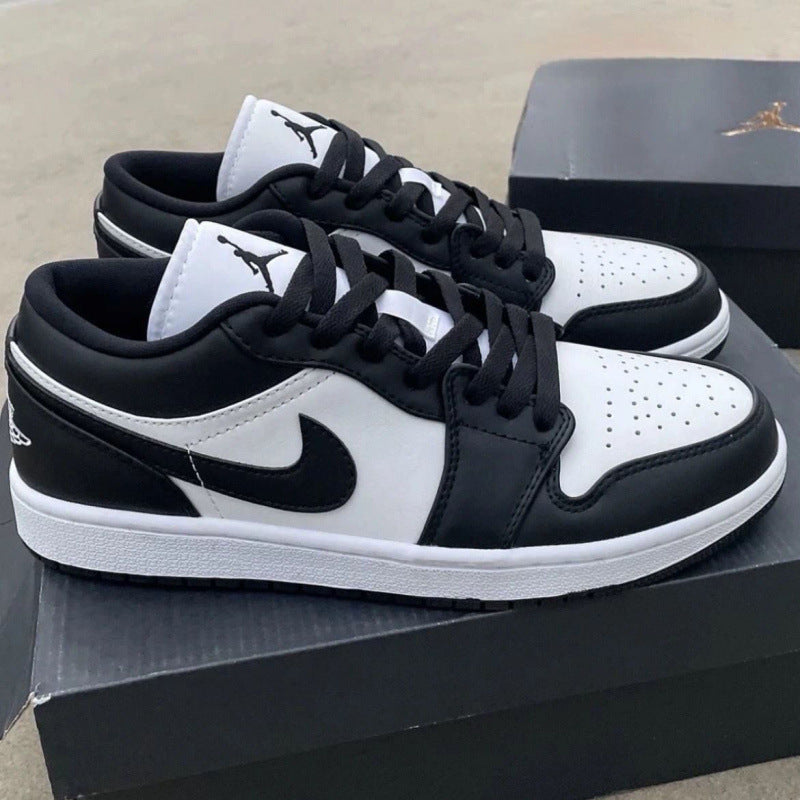 Nike Pure black high heel toe low top retro basketball shoes men's and women's sneakers couple board shoes mail to adult order