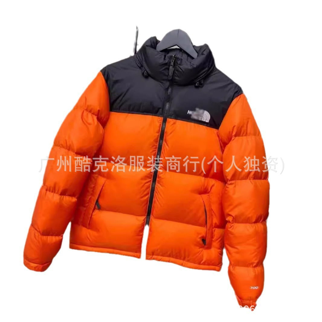 THE NORHT FACE American version embroidered 1996 cotton jacket for men and women couple loose and versatile casual thickened warm classic bread clothes
