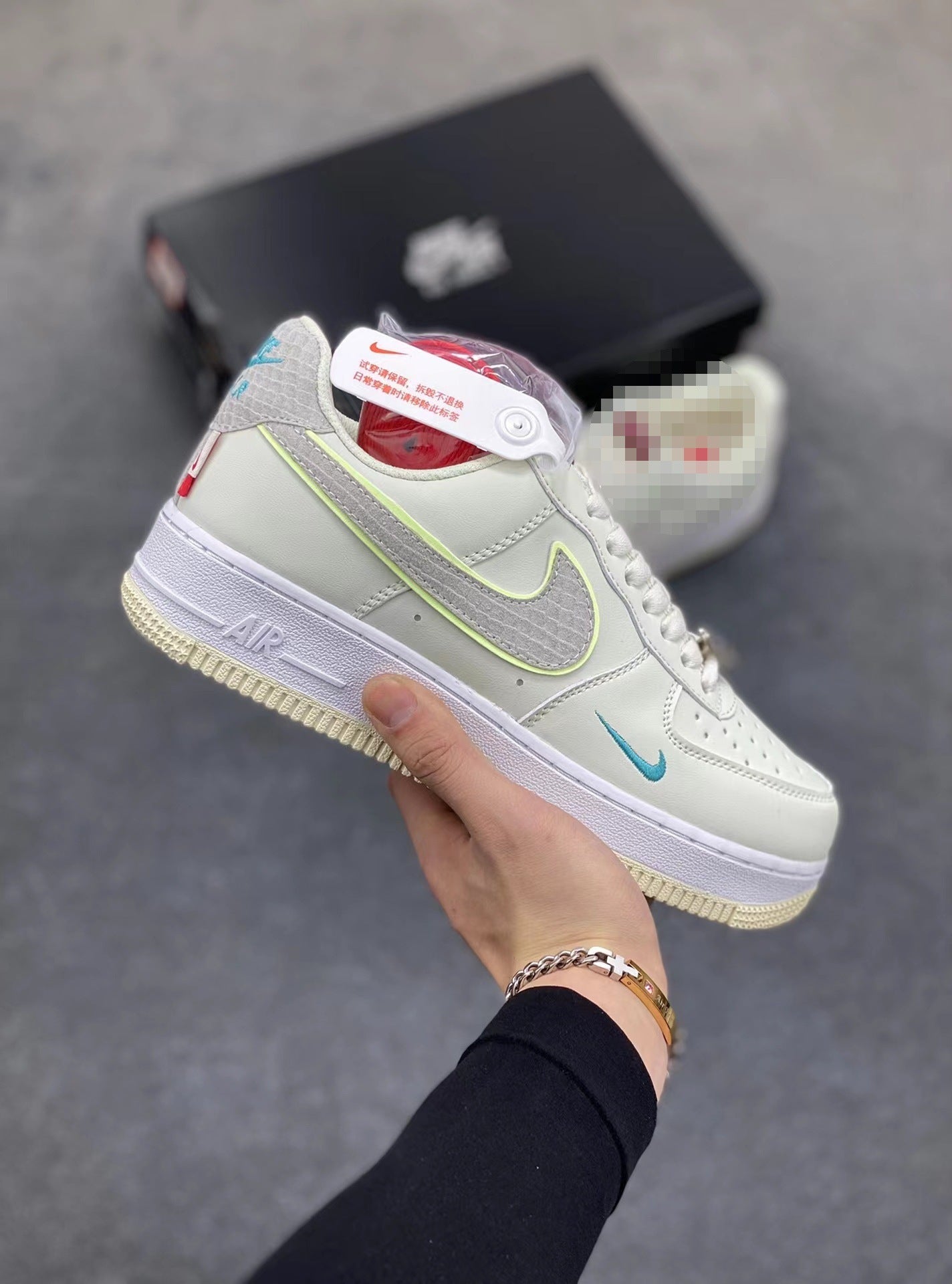Nike Putian High Quality AF1 Air Force One Valentine's Day White Hook Male and Female Couple Campus Versatile Heightened Athletic Board Shoes