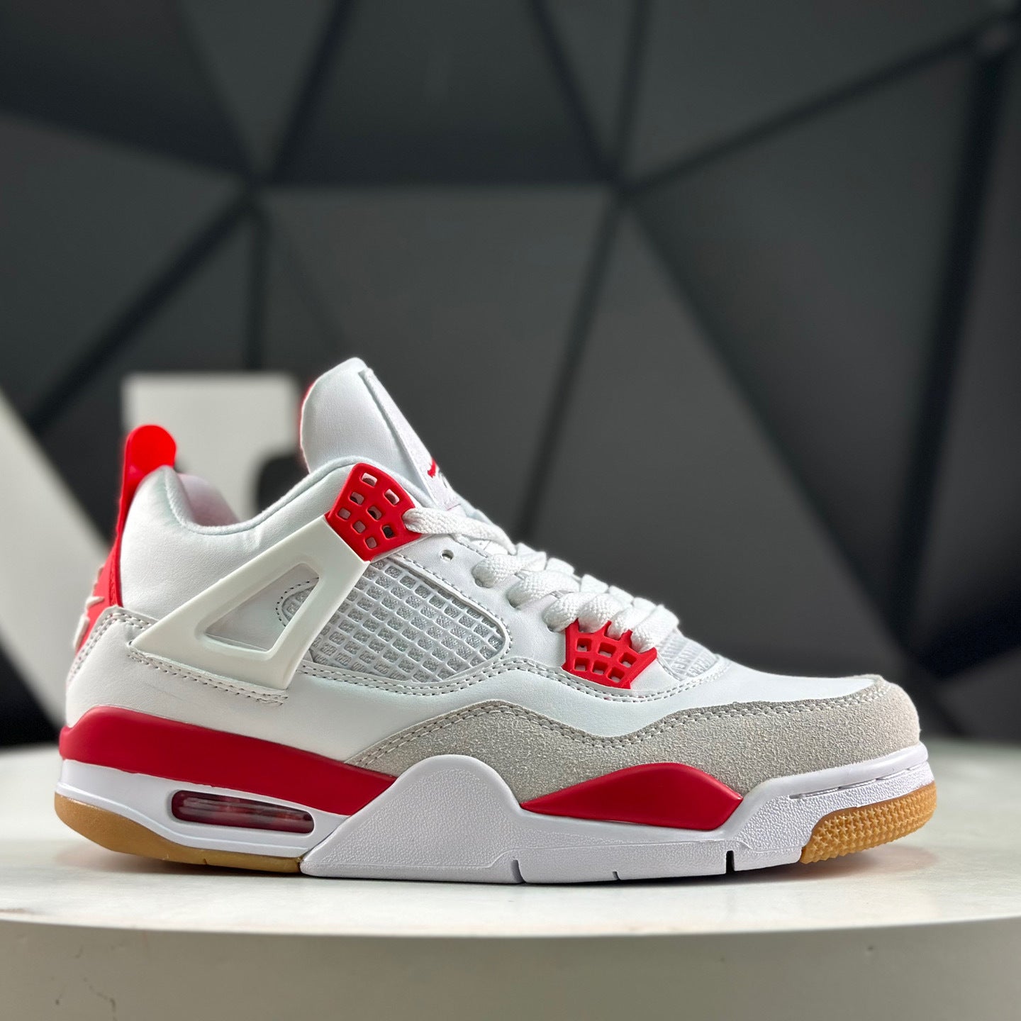 shoes High Quality AJ4 Mid-Top Retro Casual Sports Basketball Shoes Comfortable Cushioning Abrasion Resistant Outdoor Shoes Pink Black Couple Shoes