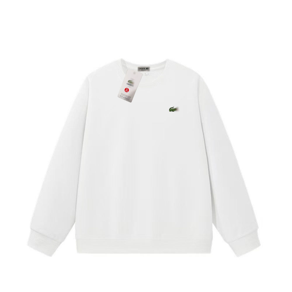 Lcosta Cross-border spring and autumn hot sales crew neck sweatshirt small fish embroidery crew neck pullover sweatshirt casual base shirt long sleeves