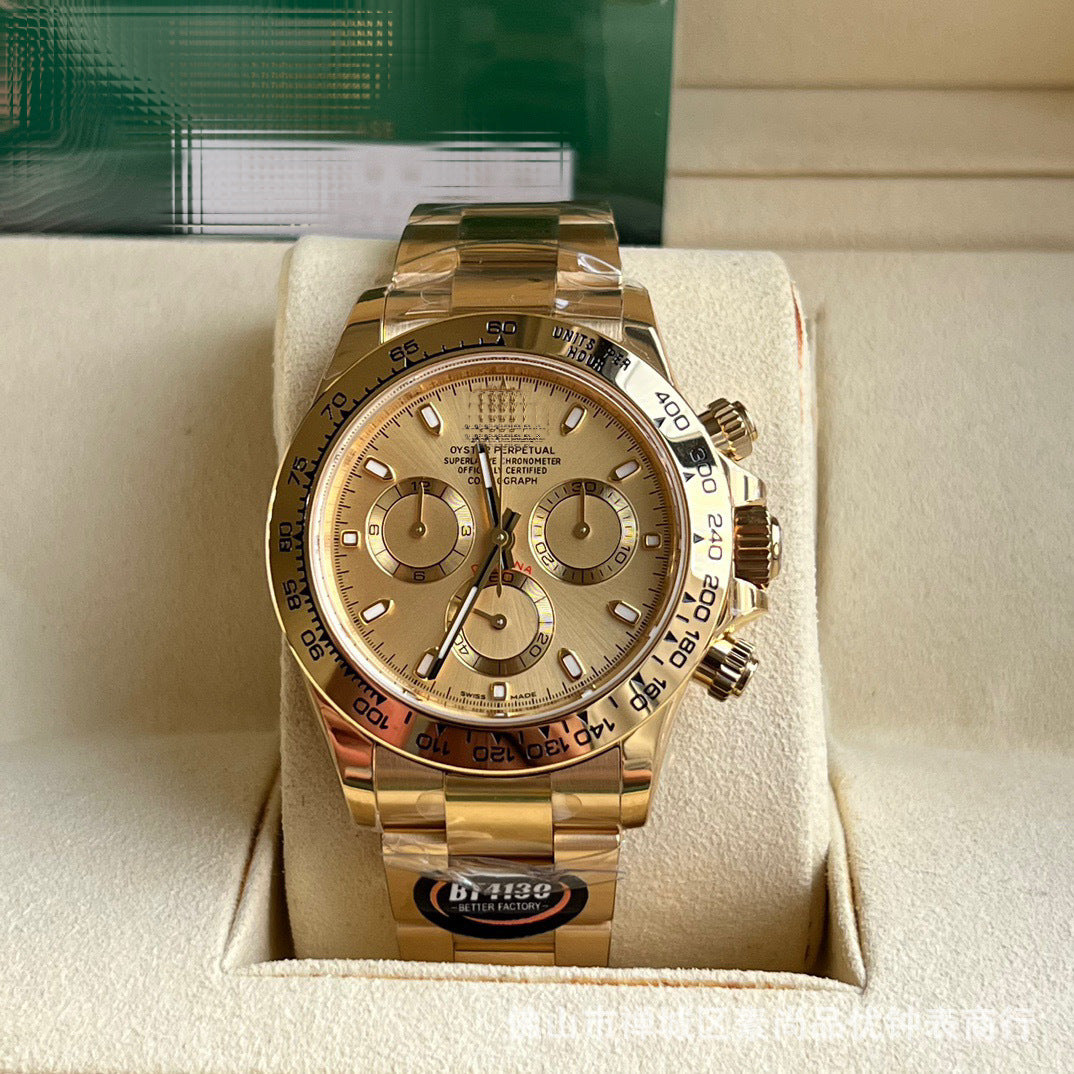 New caliber 4131 chronograph Cross-border 7750 Ice Landi 4131 Panda Di Yu Wenle Men's Mechanical Watch Bei Sister-in-law Watch AliExpress Foreign Trade