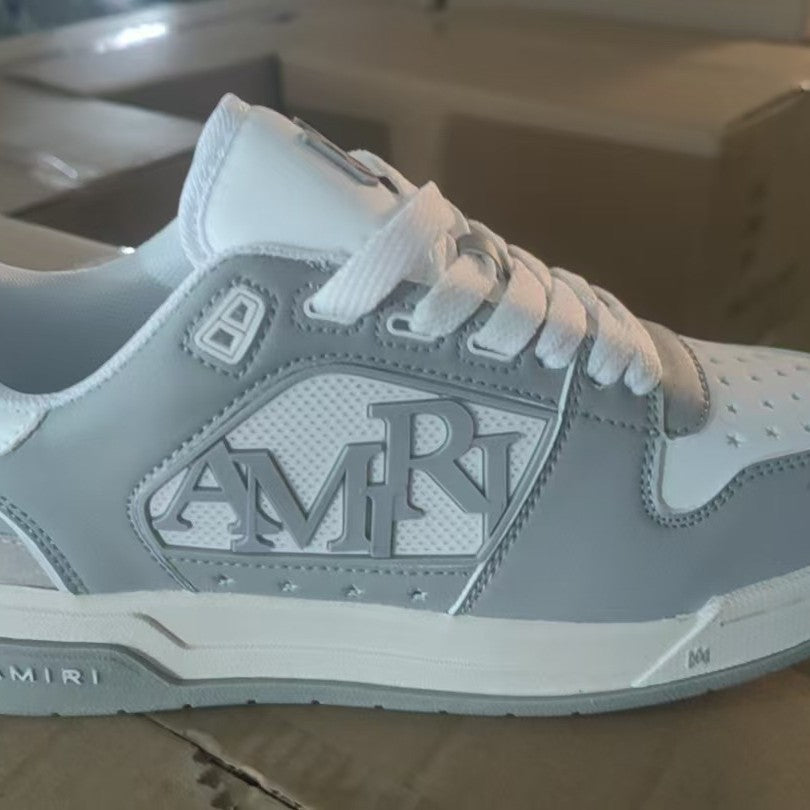 AMIRI Retro distressed spliced board shoes, niche design, low-top casual shoes, student party daily versatile sneakers