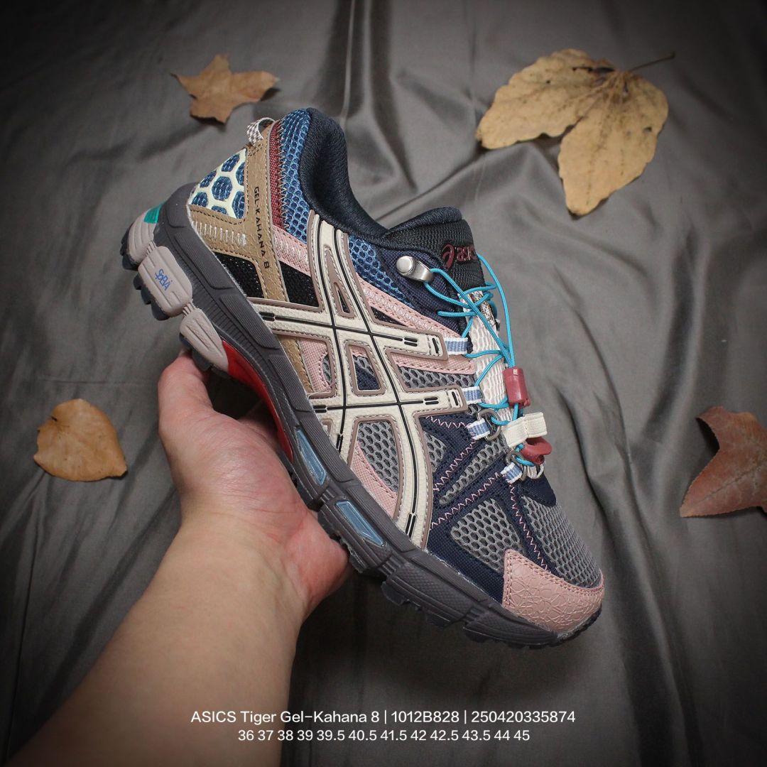 Asics Cross border wholesale Gel-Kahana 8 Ser sneakers men's and women's retro shock-absorbing anti-slip mesh breathable running shoes
