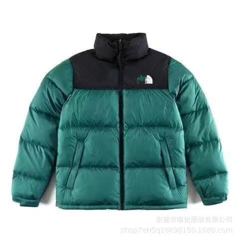 The NORTH FACE High quality North Face Beauty Edition 1996 Feather Cotton Jacket Winter Men's and Women's Stand Collar Thickened Windproof Bread Jacket Cotton Jacket