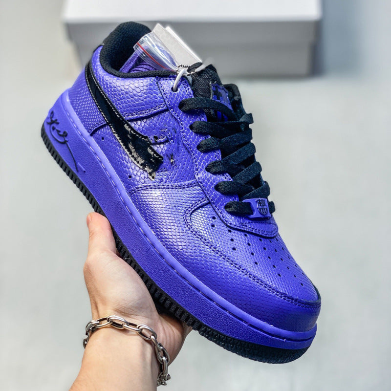 Explor Nike What The LA Collaboration Mandarin Duck Air Force One Versatile Casual Sportsboard Shoes for Men and Women AF1 Trendy Shoes