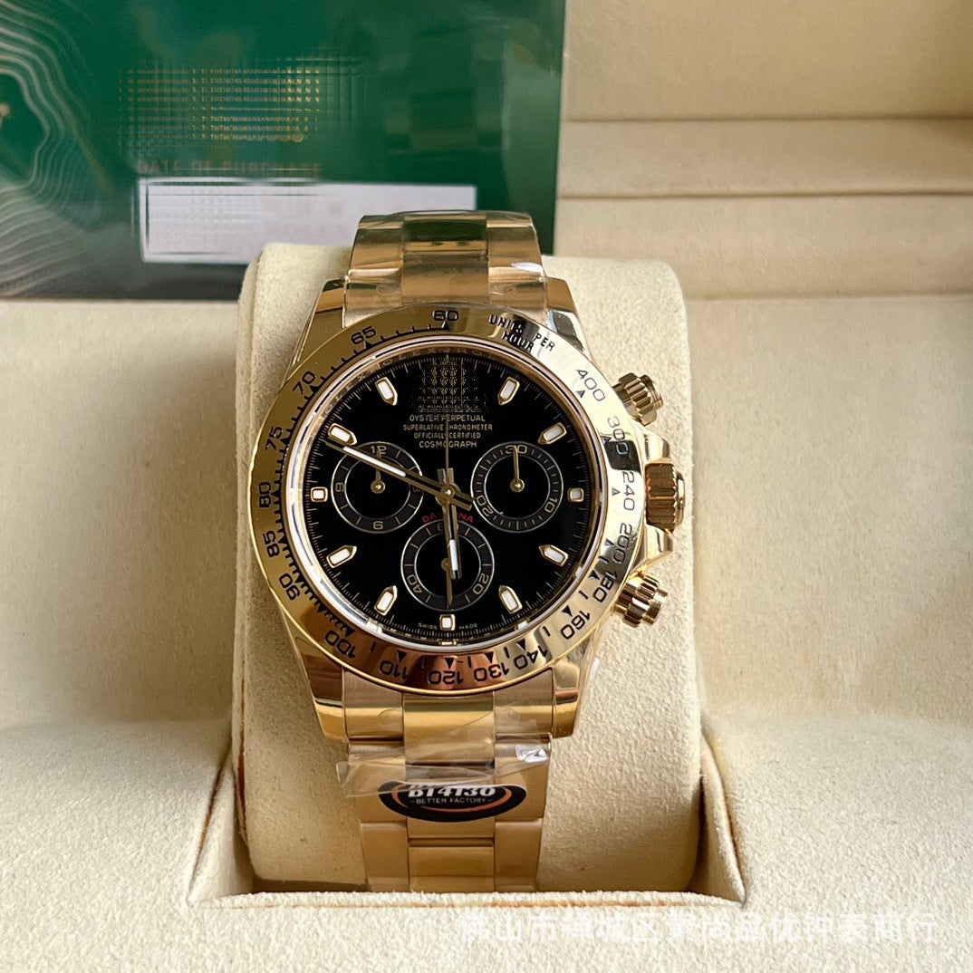 New caliber 4131 chronograph Cross-border 7750 Ice Landi 4131 Panda Di Yu Wenle Men's Mechanical Watch Bei Sister-in-law Watch AliExpress Foreign Trade