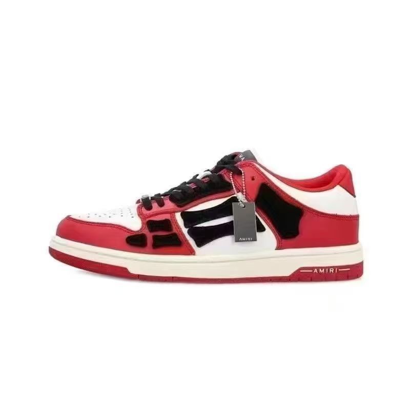 Amiri New bone shoes, star models, high-value couples, trendy fashion, versatile white shoes, casual sports men's and women's board shoes