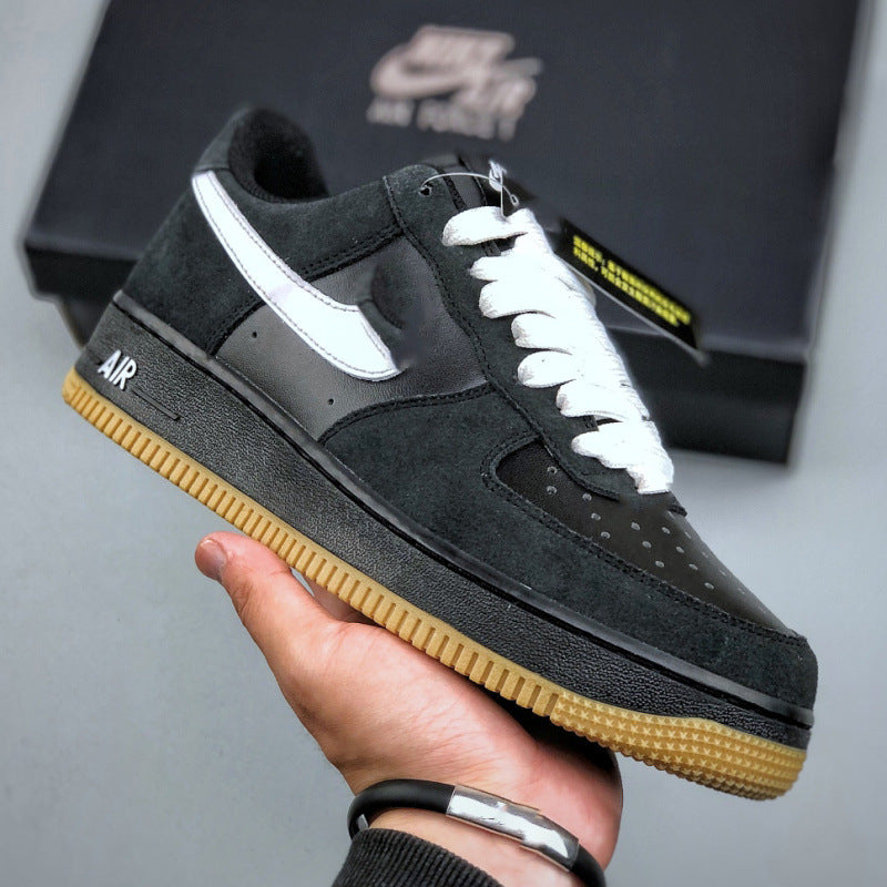 Explor Nike What The LA Collaboration Mandarin Duck Air Force One Versatile Casual Sportsboard Shoes for Men and Women AF1 Trendy Shoes