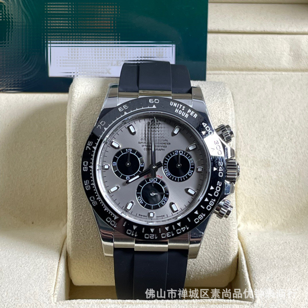 New caliber 4131 chronograph Cross-border 7750 Ice Landi 4131 Panda Di Yu Wenle Men's Mechanical Watch Bei Sister-in-law Watch AliExpress Foreign Trade