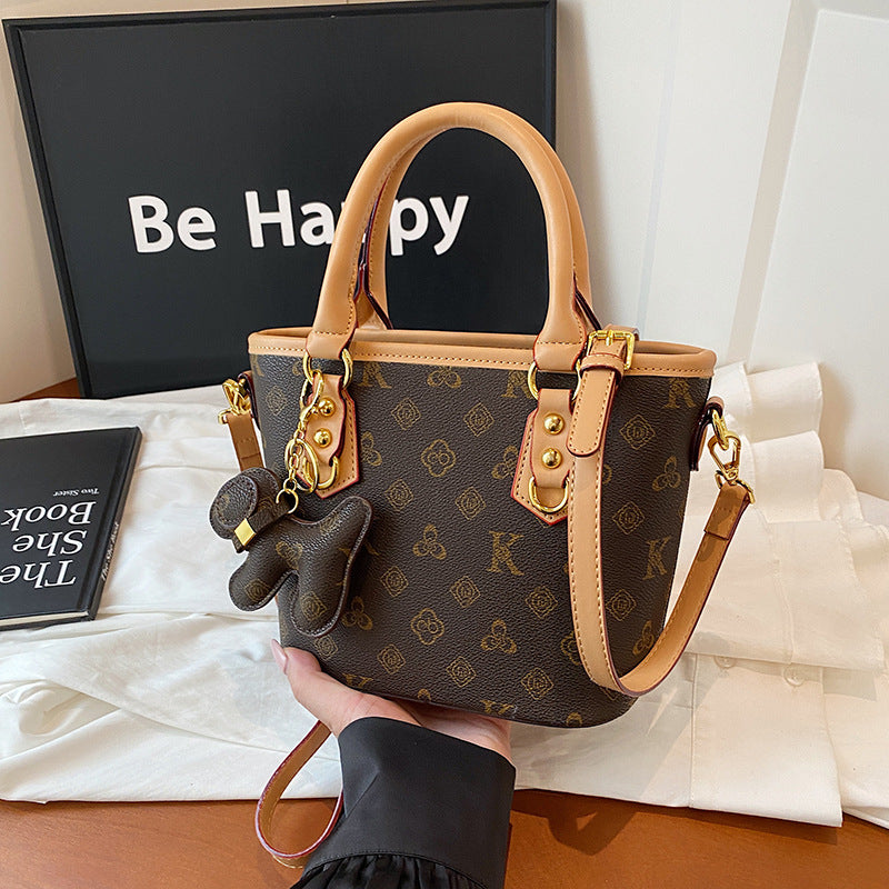 Gucci Bag Cross-border bag women's high-end bucket bag 2025 new temperament retro fashion versatile one-shoulder crossbody bag women's bag