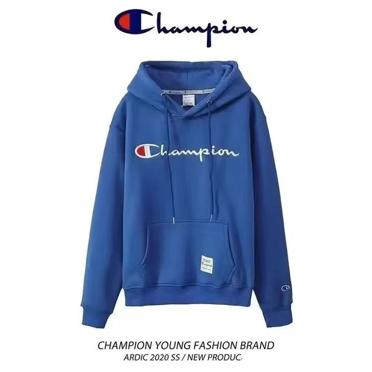 champion New trendy brand spring and autumn embroidered sweatshirts, men's and women's couple hats, sweatshirts, hooded loose tops, jackets