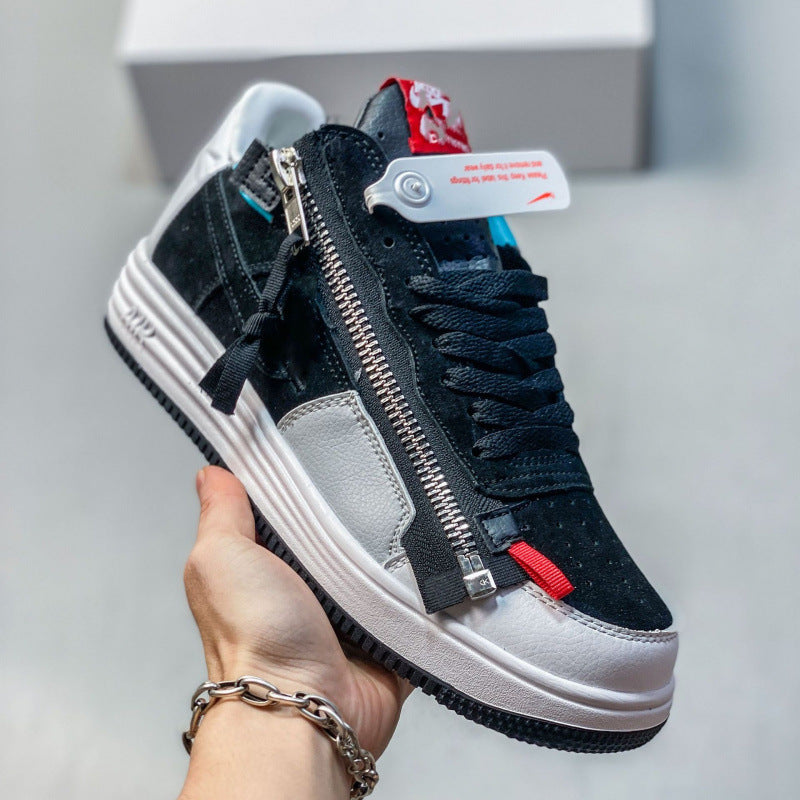 Explor Nike What The LA Collaboration Mandarin Duck Air Force One Versatile Casual Sportsboard Shoes for Men and Women AF1 Trendy Shoes