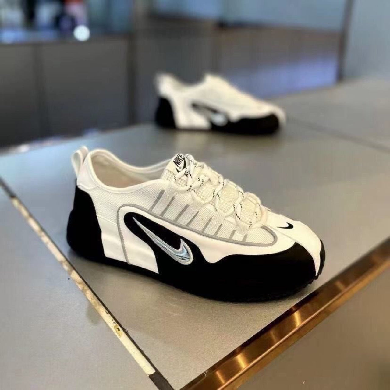 Cross-border extra large size 48 thick sole heightened fashion color-blocking 2025 autumn new breathable and versatile low-top casual men's shoes