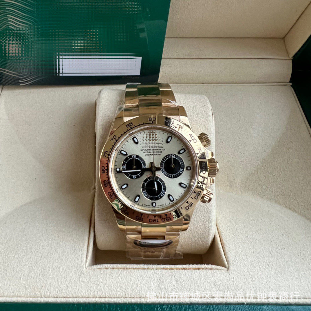 New caliber 4131 chronograph Cross-border 7750 Ice Landi 4131 Panda Di Yu Wenle Men's Mechanical Watch Bei Sister-in-law Watch AliExpress Foreign Trade