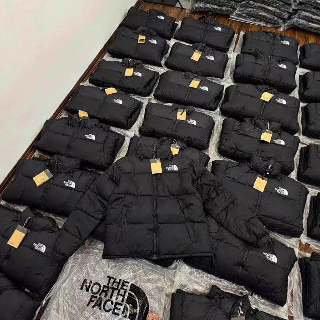 The NORTH FACE High quality North Face Beauty Edition 1996 Feather Cotton Jacket Winter Men's and Women's Stand Collar Thickened Windproof Bread Jacket Cotton Jacket