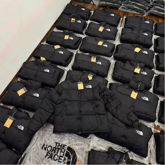 The NORTH FACE High quality North Face Beauty Edition 1996 Feather Cotton Jacket Winter Men's and Women's Stand Collar Thickened Windproof Bread Jacket Cotton Jacket