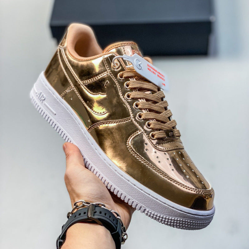 Explor Nike What The LA Collaboration Mandarin Duck Air Force One Versatile Casual Sportsboard Shoes for Men and Women AF1 Trendy Shoes