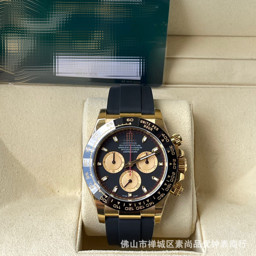 New caliber 4131 chronograph Cross-border 7750 Ice Landi 4131 Panda Di Yu Wenle Men's Mechanical Watch Bei Sister-in-law Watch AliExpress Foreign Trade