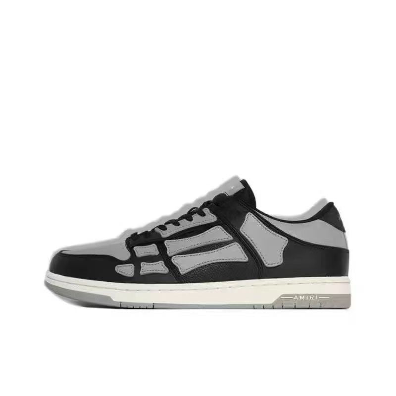 Amiri New bone shoes, star models, high-value couples, trendy fashion, versatile white shoes, casual sports men's and women's board shoes