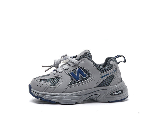 New balance Children's shoes wholesale 2025 spring and autumn new girls' parent-child sneakers four seasons boys' dad shoes children's casual shoes