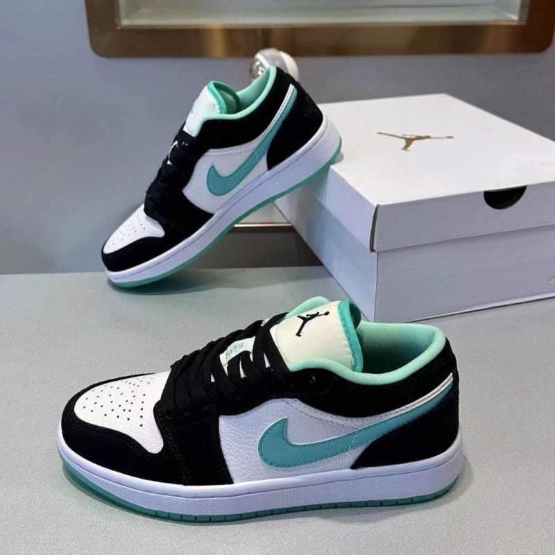 Nike Pure black high heel toe low top retro basketball shoes men's and women's sneakers couple board shoes mail to adult order